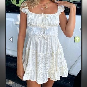 Isabelle’s Cabinet- Our Youth Ivory Cheetah Dress